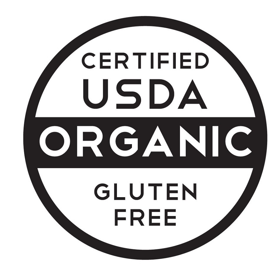 Trademark Logo CERTIFIED USDA ORGANIC GLUTEN FREE