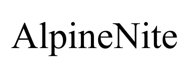 Trademark Logo ALPINENITE