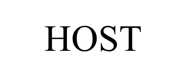 Trademark Logo HOST