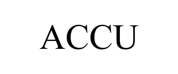 Trademark Logo ACCU