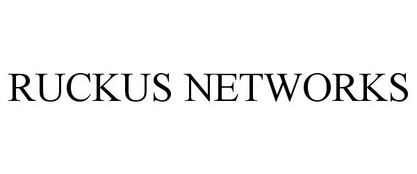 Trademark Logo RUCKUS NETWORKS