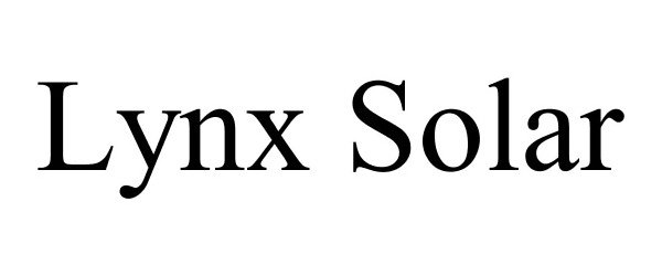 Trademark Logo LYNX SOLAR