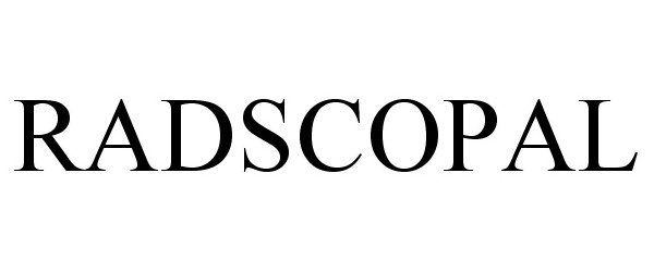 Trademark Logo RADSCOPAL