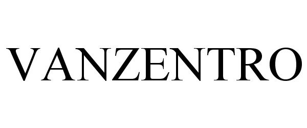 Trademark Logo VANZENTRO