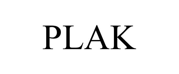 Trademark Logo PLAK