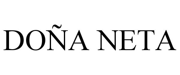 Trademark Logo DOÑA NETA