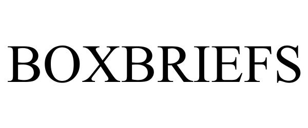 Trademark Logo BOXBRIEFS