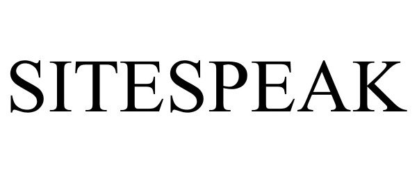 Trademark Logo SITESPEAK