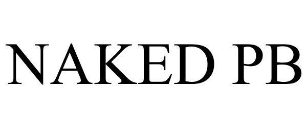 Trademark Logo NAKED PB