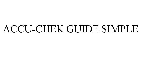  ACCU-CHEK GUIDE SIMPLE