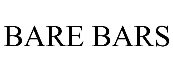 Trademark Logo BARE BARS