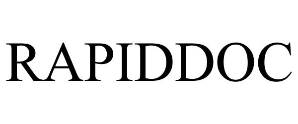 Trademark Logo RAPIDDOC