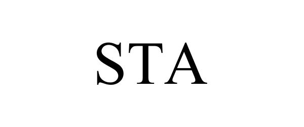 Trademark Logo STA