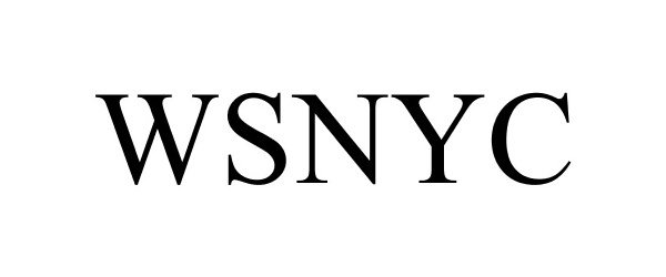 Trademark Logo WSNYC