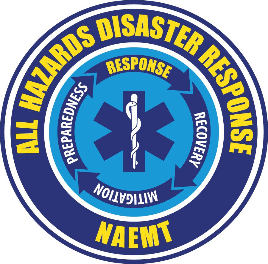 Trademark Logo ALL HAZARDS DISASTER RESPONSE NAEMT PREPAREDNESS RESPONSE RECOVERY MITIGATION