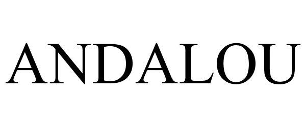 Trademark Logo ANDALOU