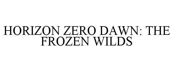  HORIZON ZERO DAWN: THE FROZEN WILDS