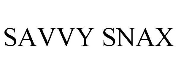 Trademark Logo SAVVY SNAX