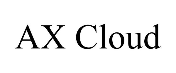 Trademark Logo AX CLOUD