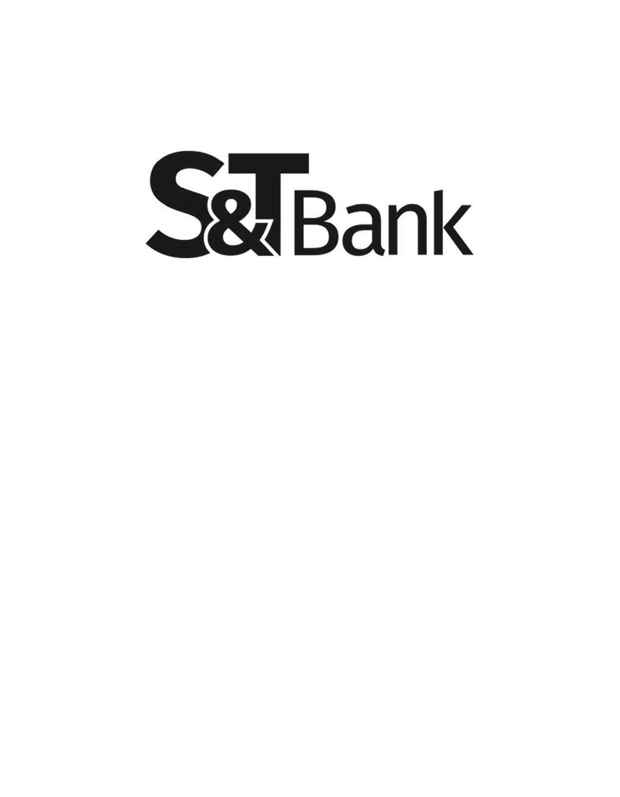  S&amp;T BANK