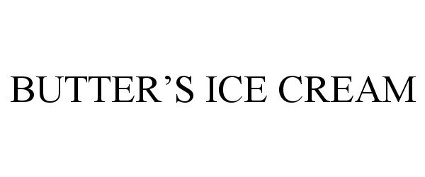  BUTTER'S ICE CREAM