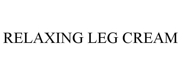 RELAXING LEG CREAM