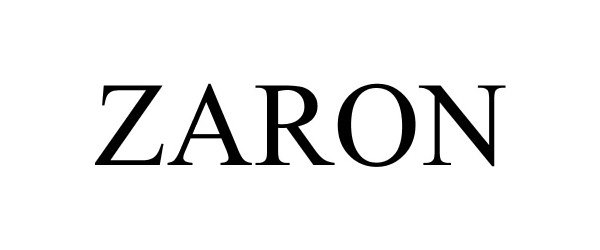 Trademark Logo ZARON