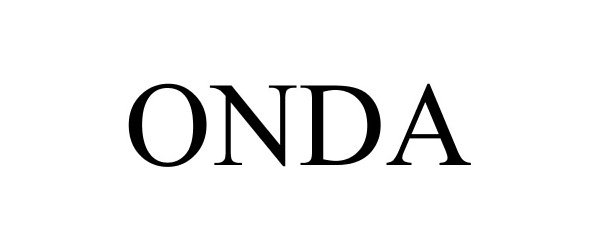 Trademark Logo ONDA