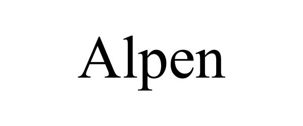 Trademark Logo ALPEN