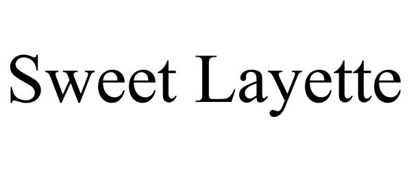 Trademark Logo SWEET LAYETTE