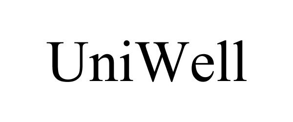 Trademark Logo UNIWELL