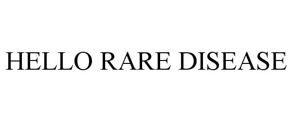  HELLO RARE DISEASE