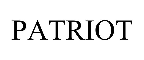 Trademark Logo PATRIOT