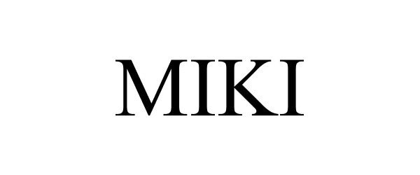 Trademark Logo MIKI