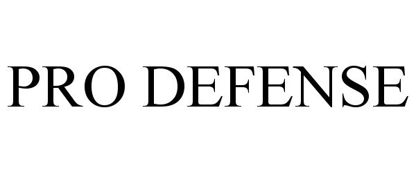Trademark Logo PRO DEFENSE