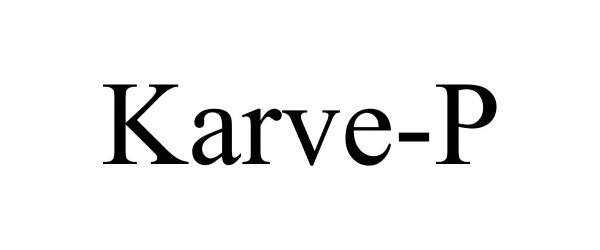 Trademark Logo KARVE-P