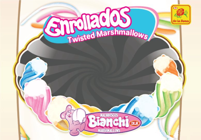  DLR DE LA ROSA ENROLLADOS TWISTED MARSHMALLOWS MALVAVISCOS BIANCHI DLR MARSHMALLOWS