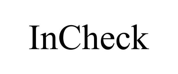 Trademark Logo INCHECK