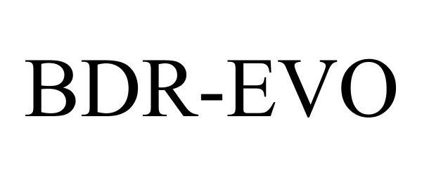 Trademark Logo BDR-EVO