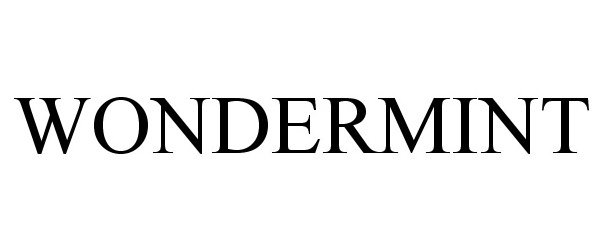 Trademark Logo WONDERMINT
