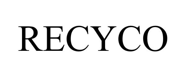 Trademark Logo RECYCO