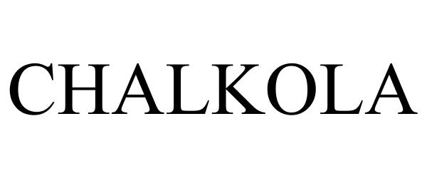 Trademark Logo CHALKOLA