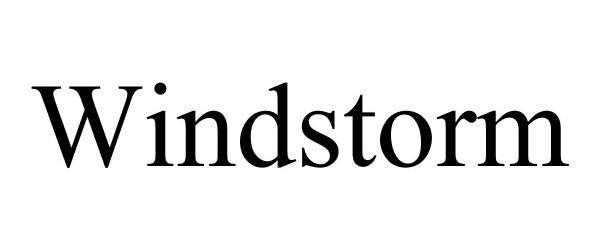 Trademark Logo WINDSTORM