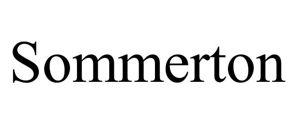 Trademark Logo SOMMERTON