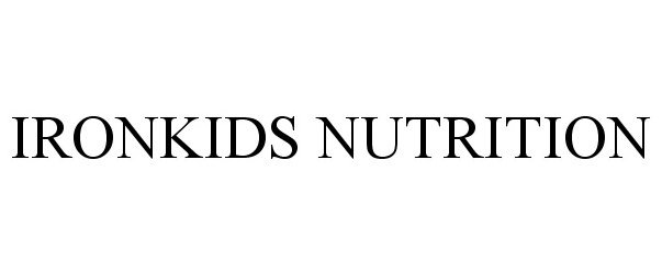 Trademark Logo IRONKIDS NUTRITION