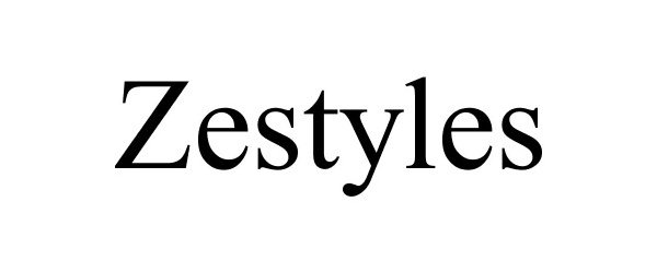 Trademark Logo ZESTYLES