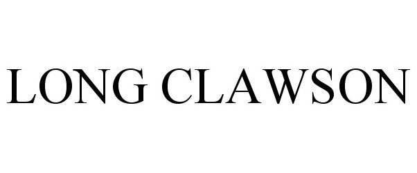 Trademark Logo LONG CLAWSON
