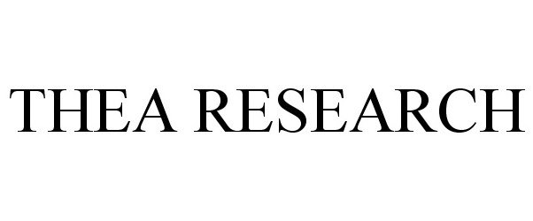 Trademark Logo THEA RESEARCH