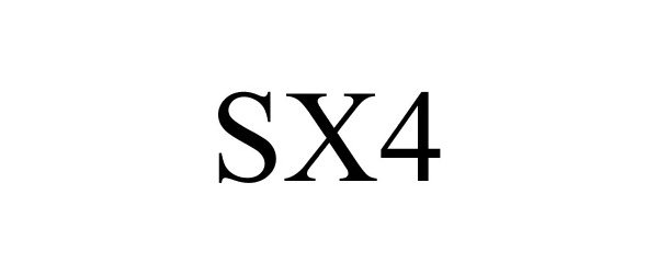 Trademark Logo SX4