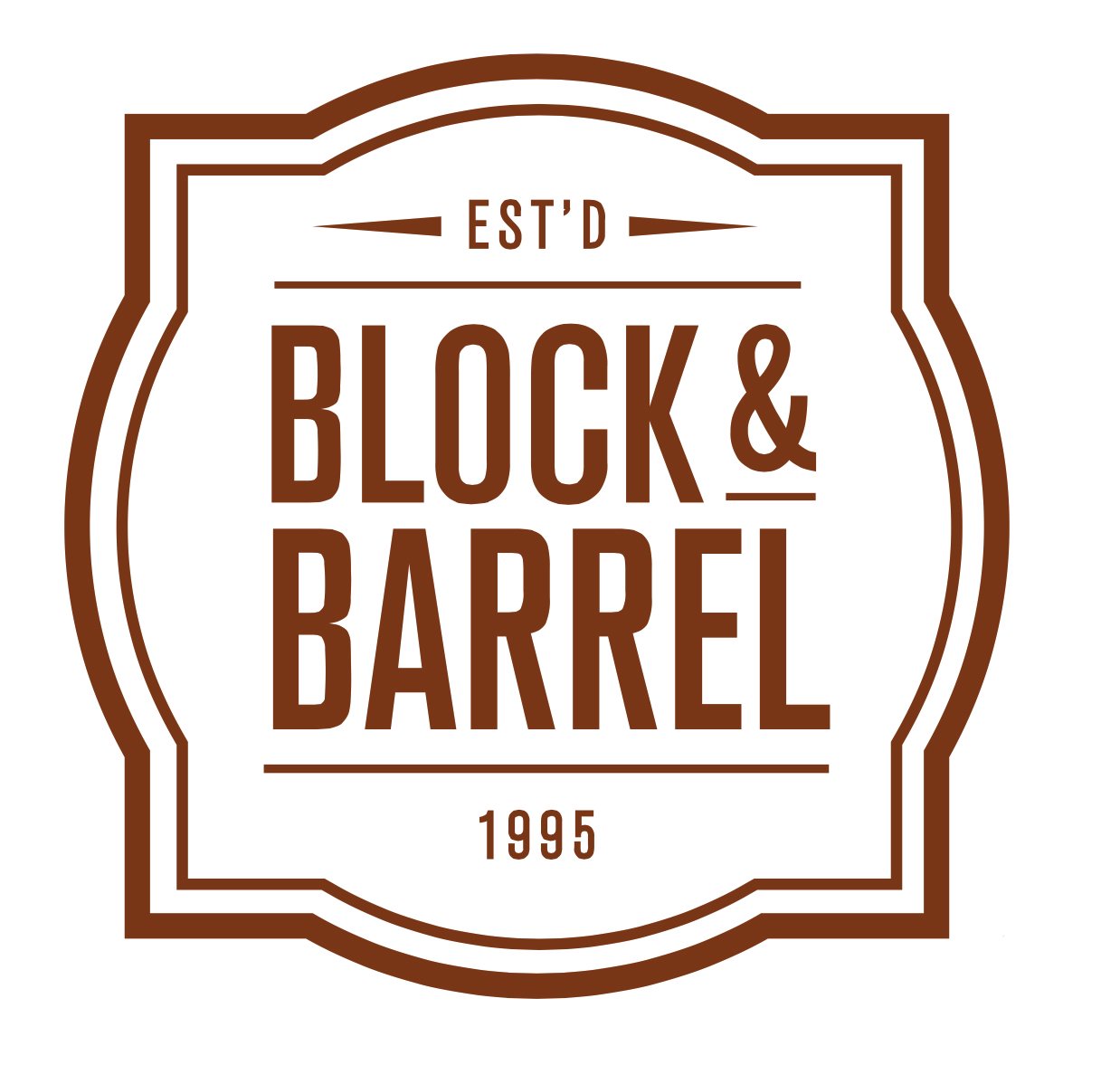  EST'D BLOCK &amp; BARREL 1995